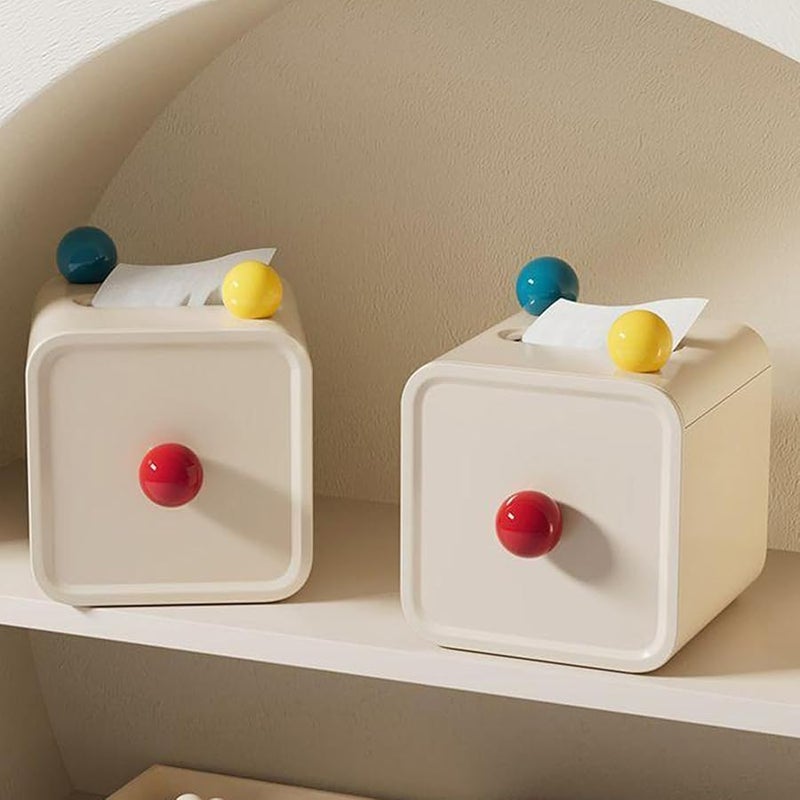 White Tissue Paper Roll Box Holder Functional Stylish Home Decoration Organiser - Image 5